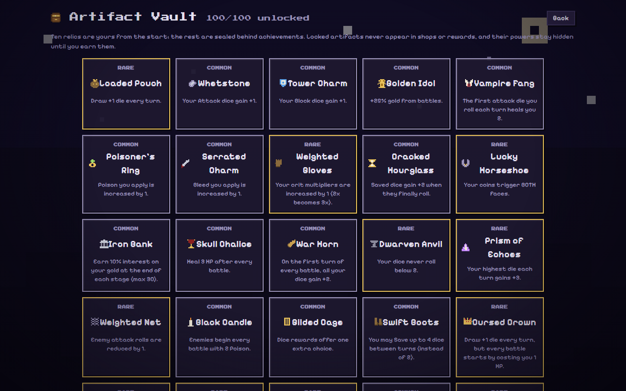 The artifact vault